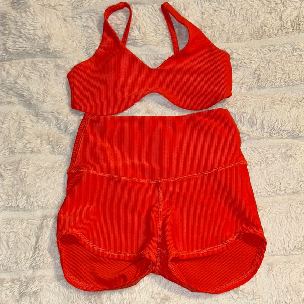 Tiger Friday AXS cherry Ruth bralette and shorties